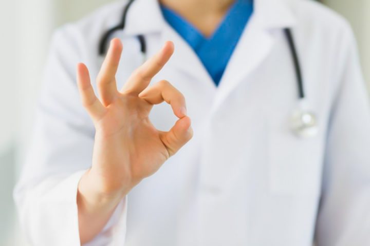 doctor ok sign hand all right